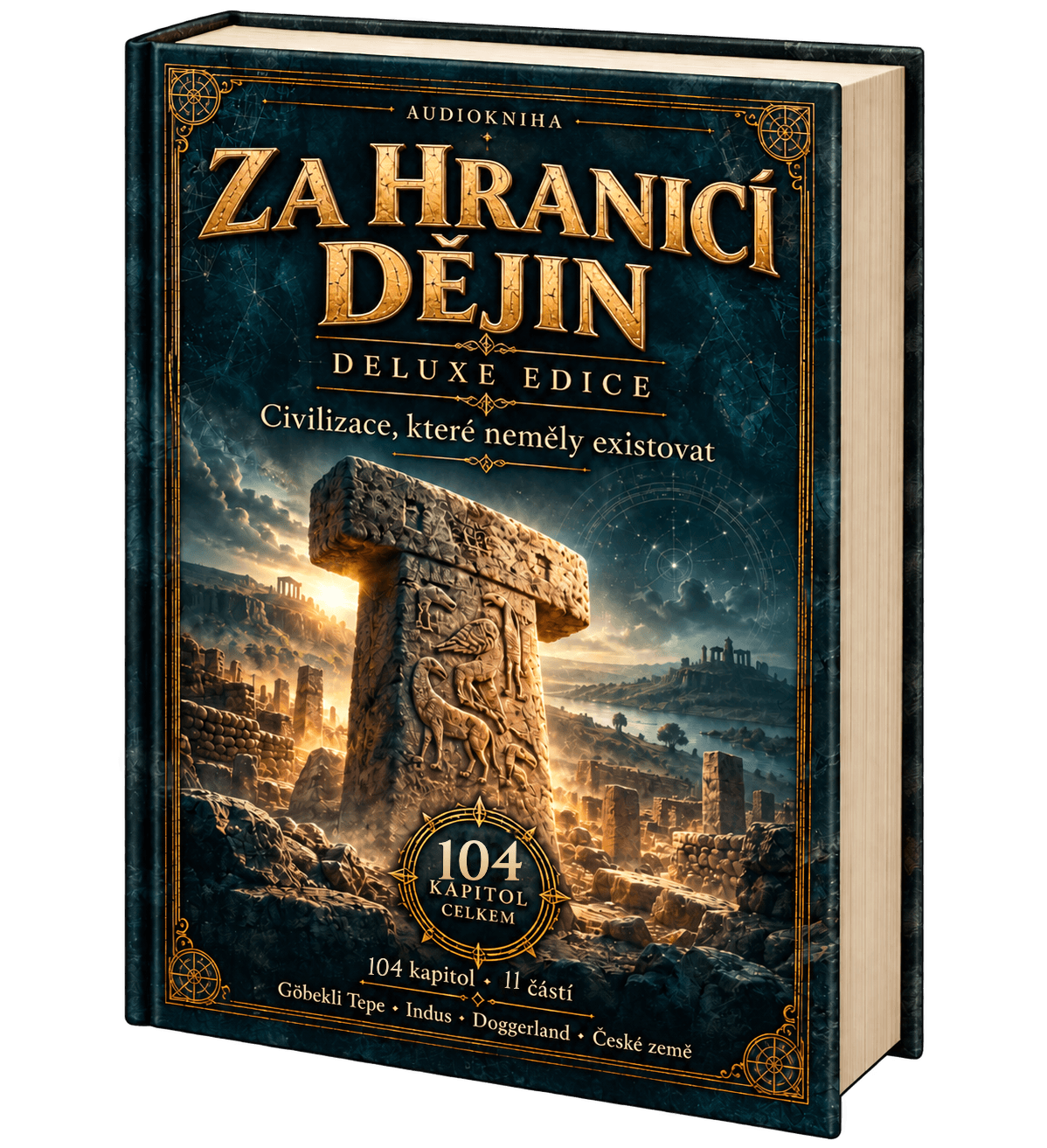 Za hranicí dějin, Deluxe edice — obálka audioknihy